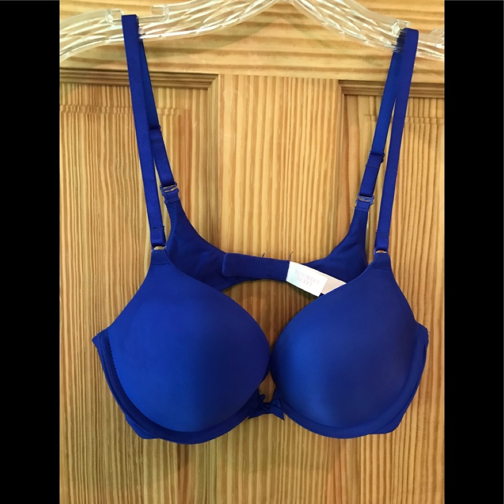 VS pushup bra size 34B royal blue